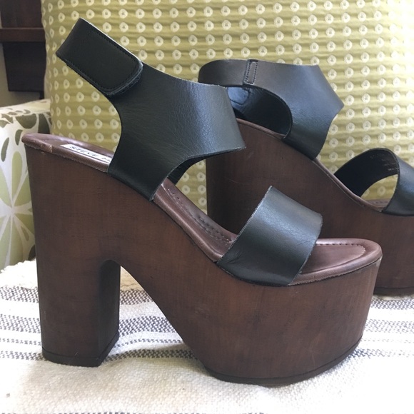steve madden wooden platforms